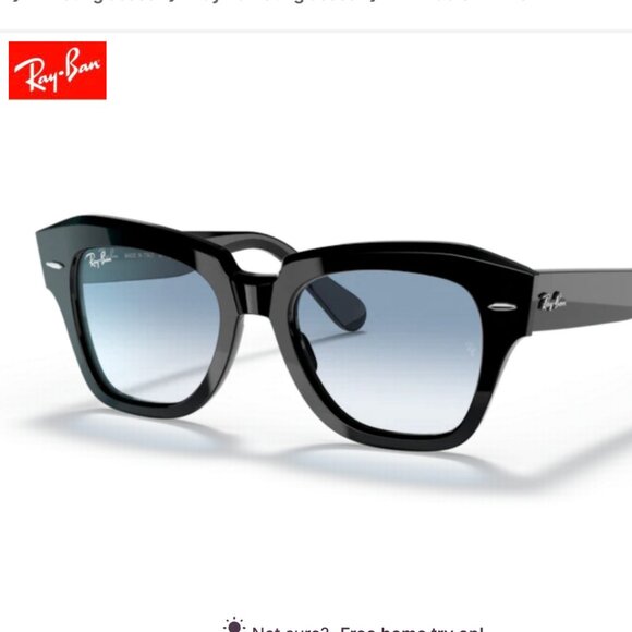 Ray-Ban Black/Blue Sunglasses main image 9